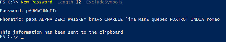 12 character alphanumeric password