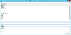 OWAS language pack selection